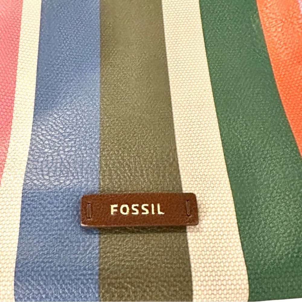 FOSSIL  Sydney Tote Bag Colorful Stripes - Picture 3 of 14